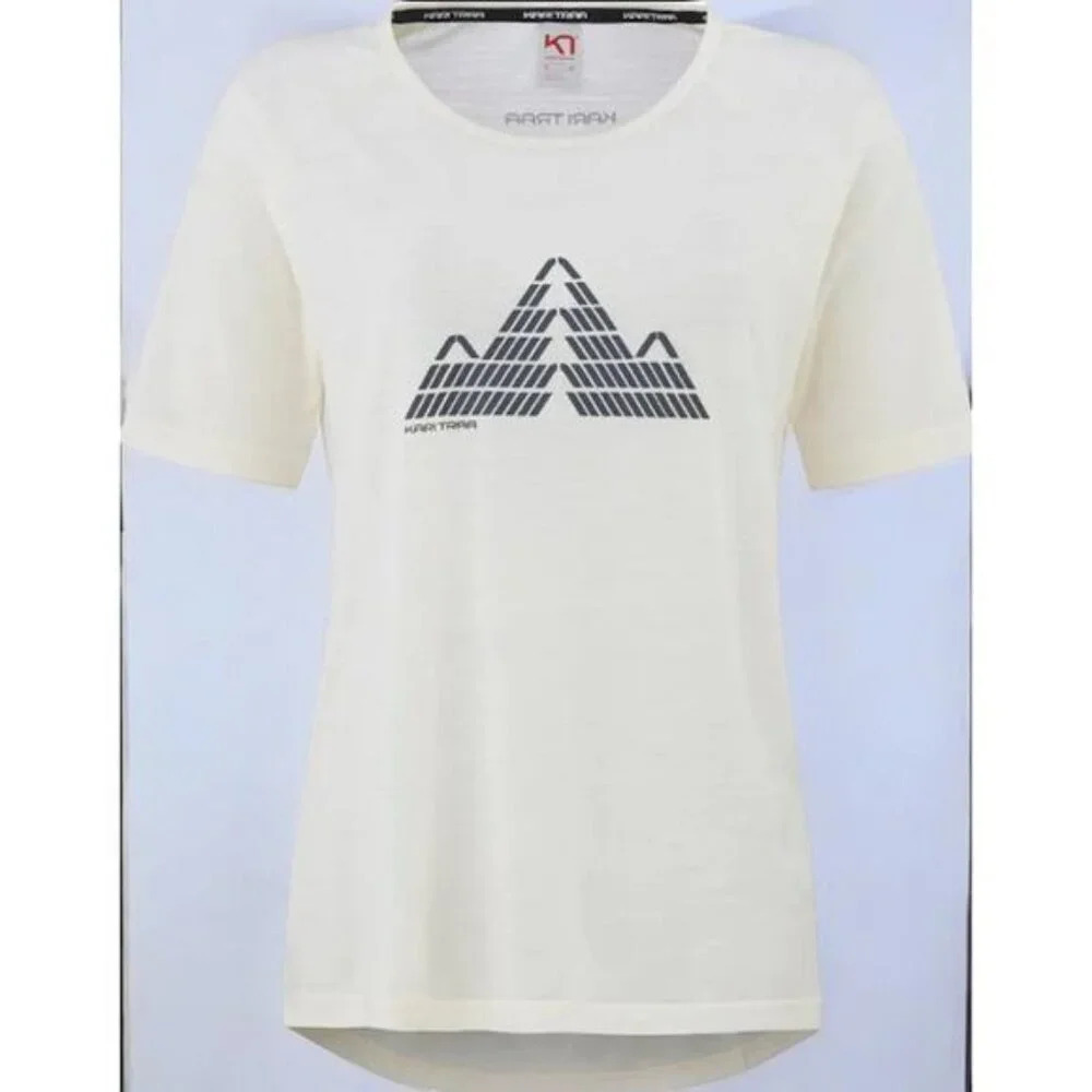 Kari Traa Ane Short Sleeve‎ Merino Wool Blend Tee - Size Extra Large